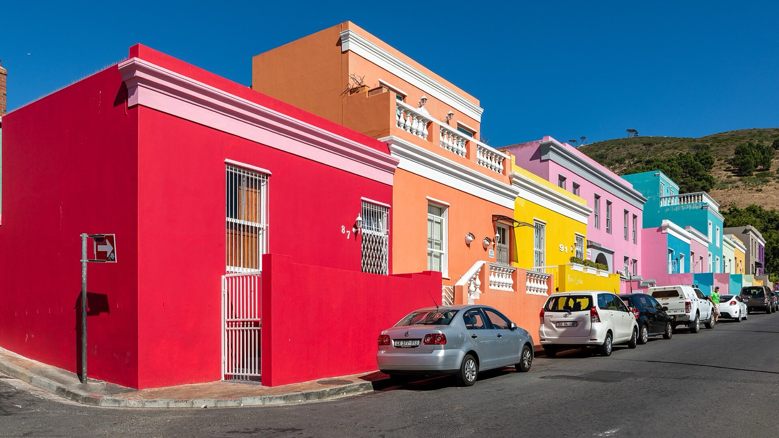 Row houses on Wale Street, Cape Town