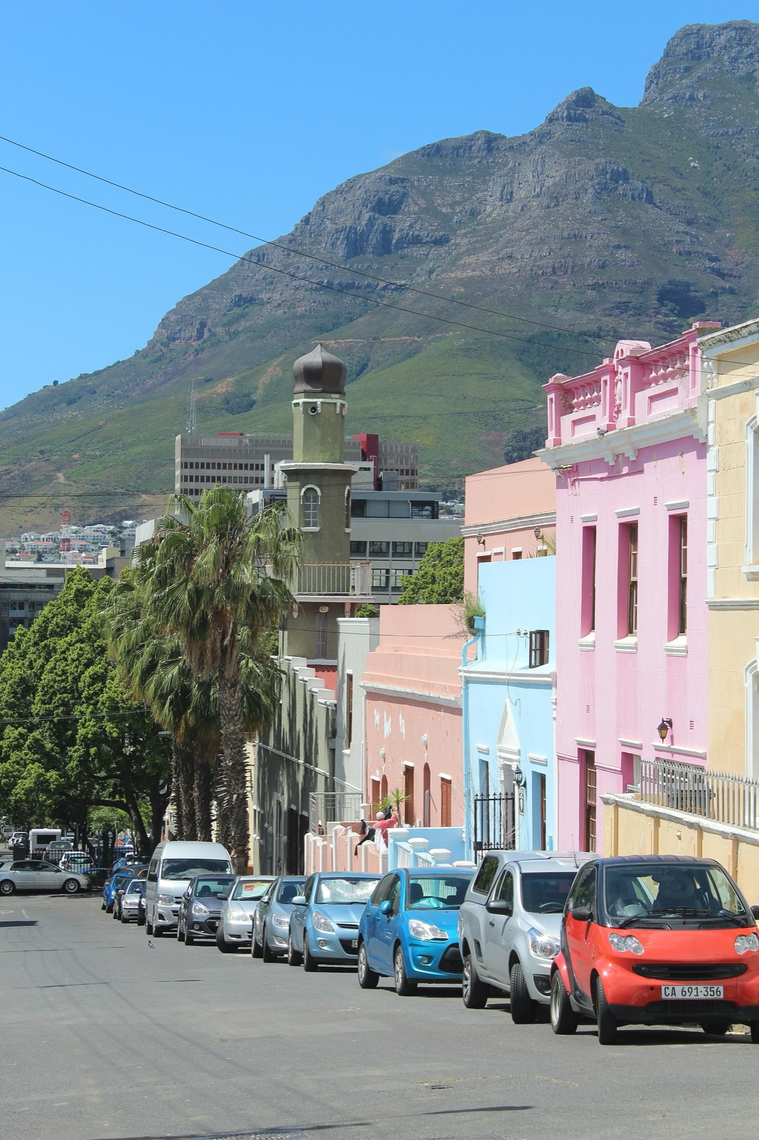 Colourful houses on Dorp Street, Bo-Kaap, Cape Town